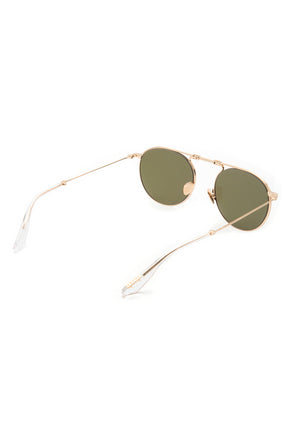 RAMPART FOLD | 12K + Green Tea, Luxury Foldable KREWE Sunglasses || gif