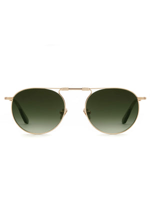 RAMPART FOLD | 12K + Green Tea, Luxury Foldable KREWE Sunglasses