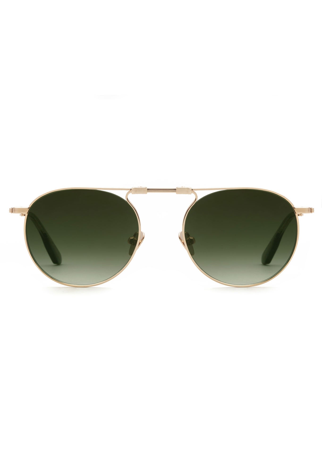 RAMPART FOLD | 12K + Green Tea, Luxury Foldable KREWE Sunglasses