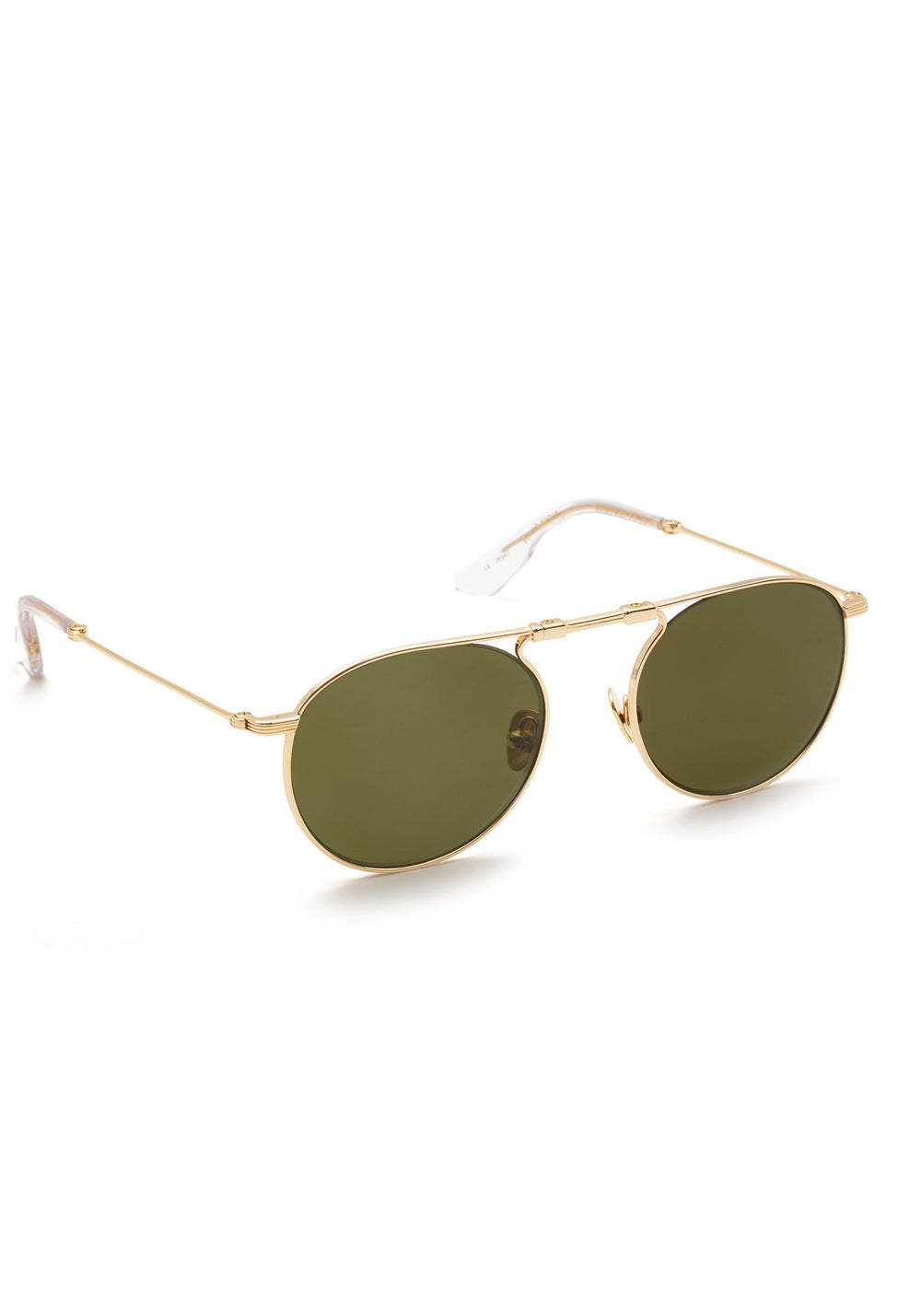 RAMPART FOLD | 18K + Crystal Polarized, Handcrafted Luxury Foldable KREWE Sunglasses