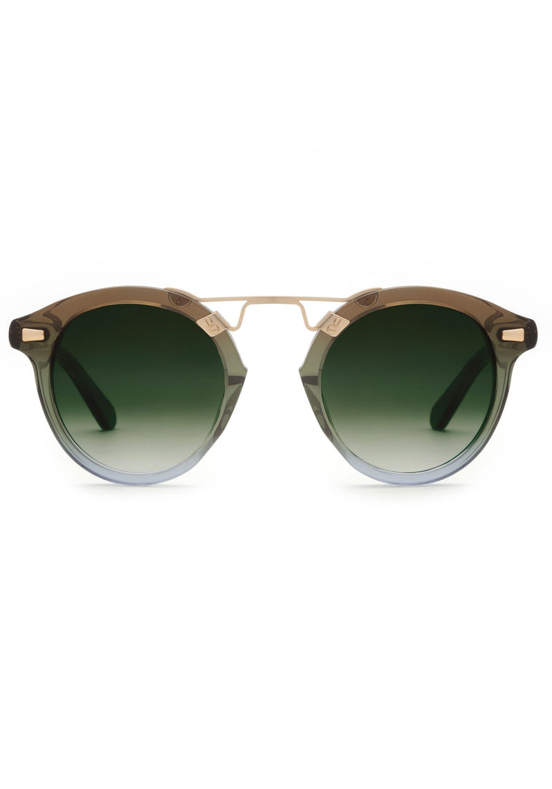 STL II | Matcha 12K Handcrafted, luxury green and blue gradient acetate KREWE sunglasses