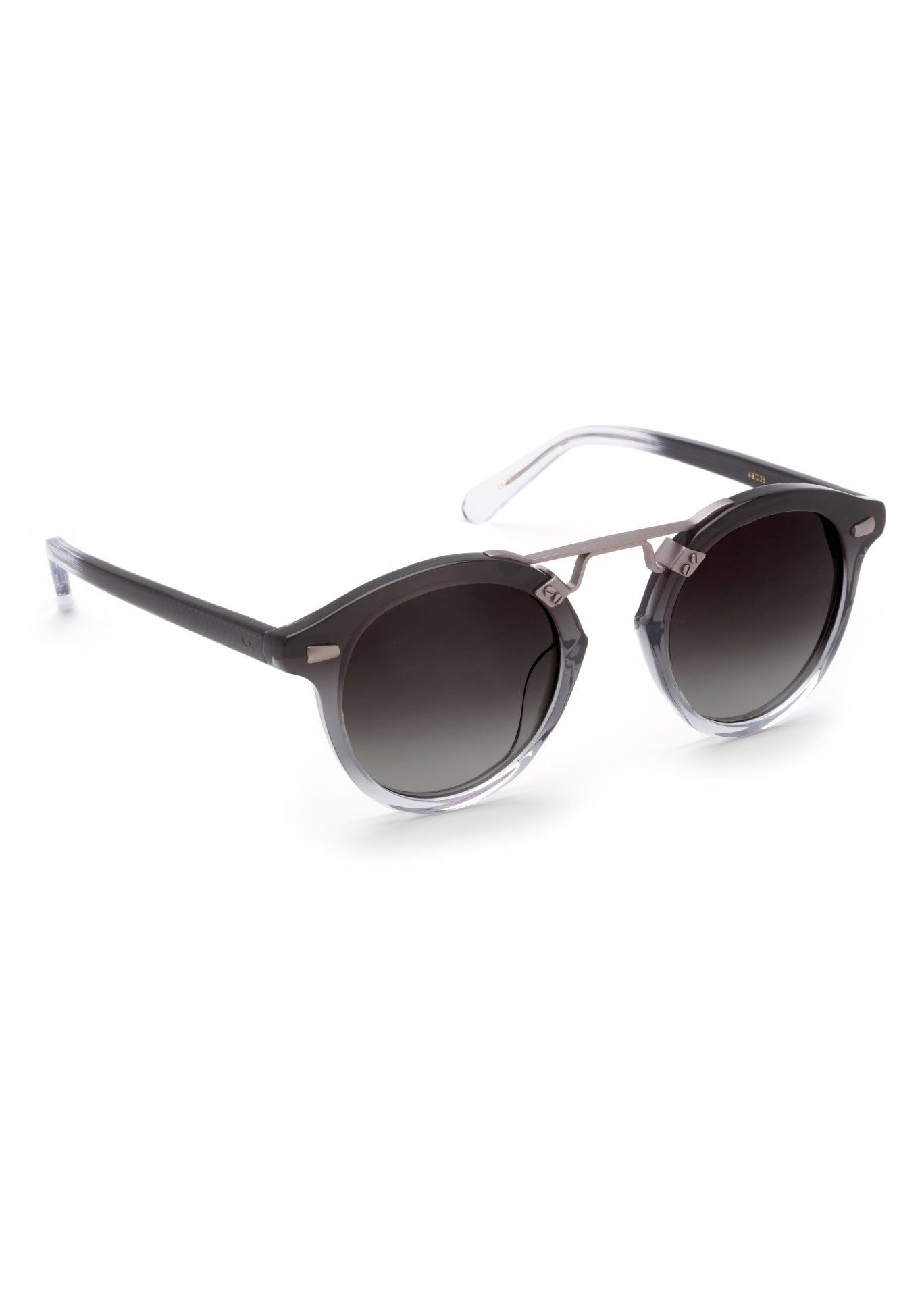 STL II | Vapor Gunmetal Handcrafted, Black and Clear Gradient Acetate KREWE Sunglasses