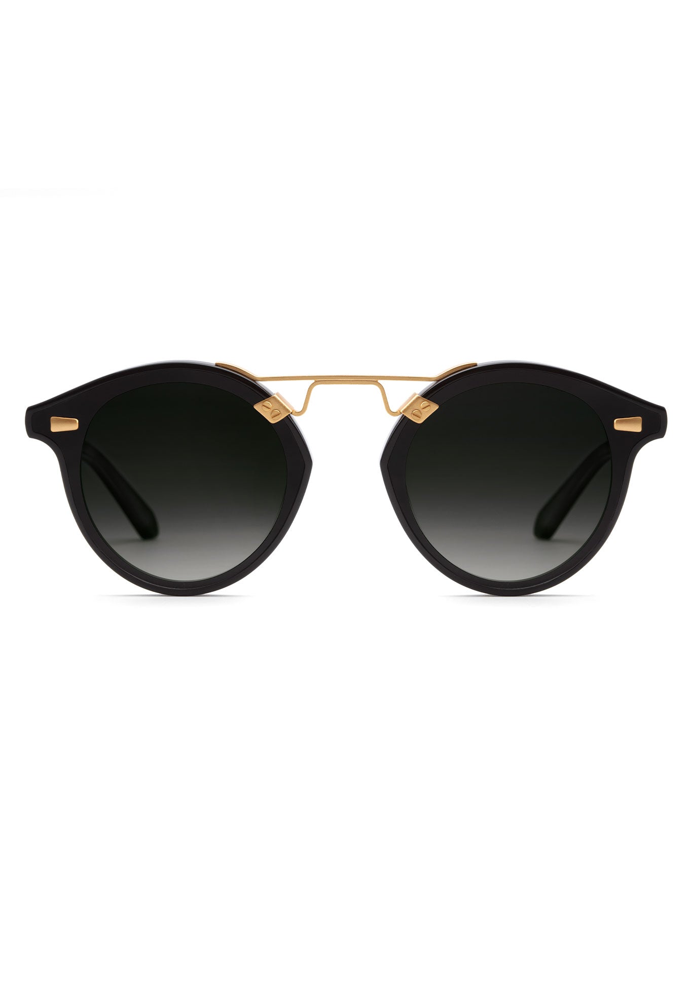 STL NYLON | Black + Shadow 24K Polarized Handcrafted, luxury black acetate KREWE sunglasses