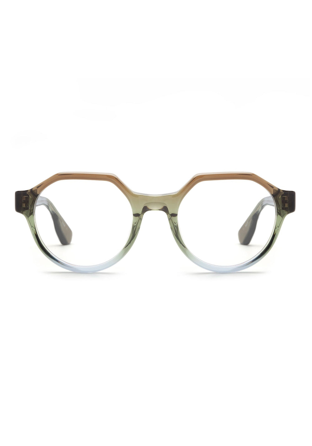 KREWE SADIE | Matcha Handcrafted, Green and Blue Acetate Luxury Glasses