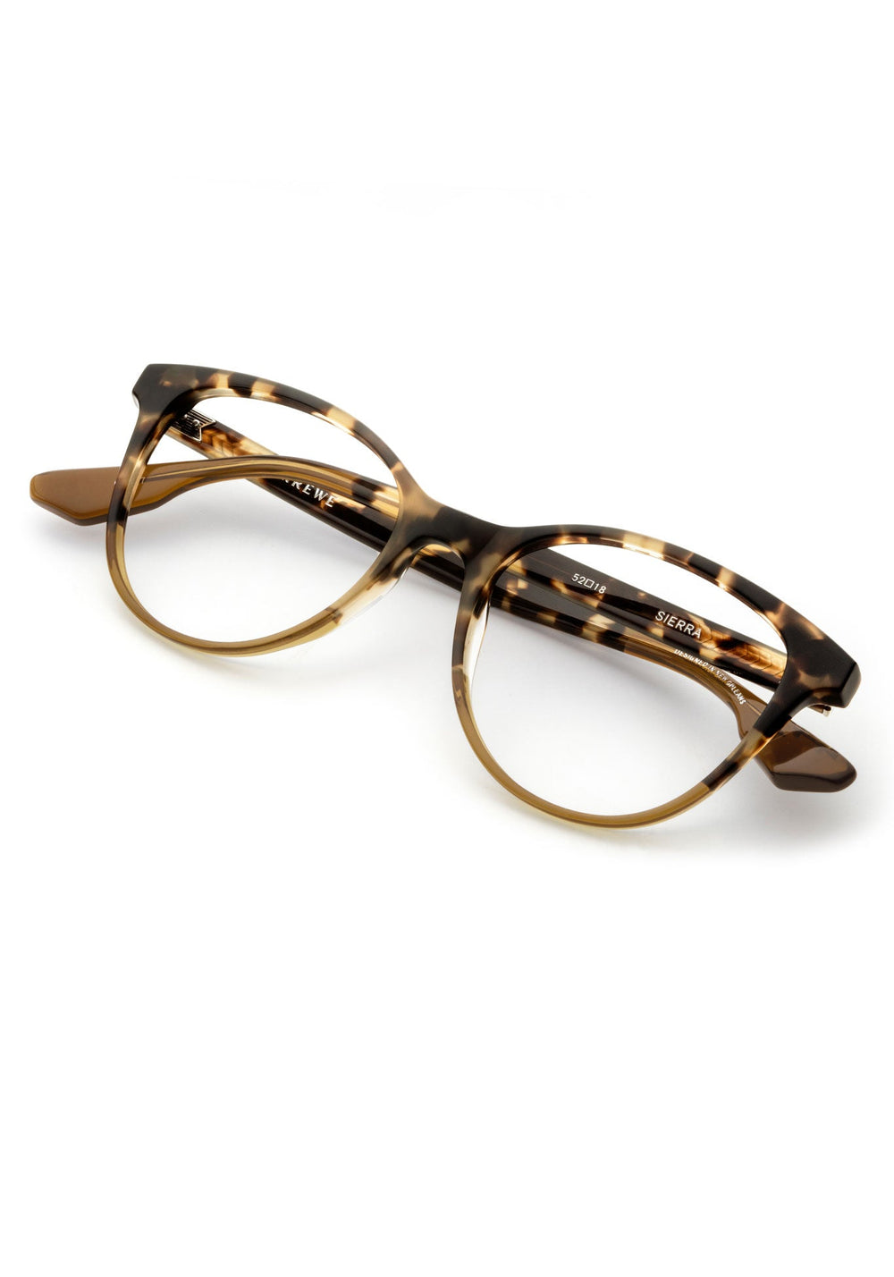 KREWE - SIERRA | Fennel to Hazel Handcrafted, luxury tortoise acetate glasses