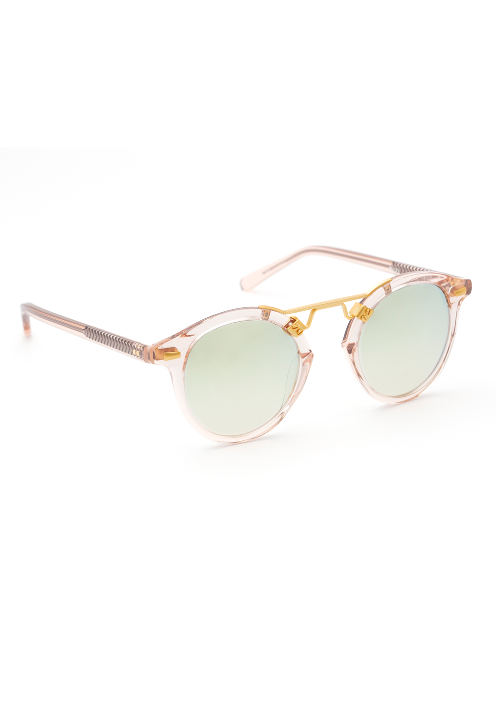 ST. LOUIS | Petal 24K Handcrafted, luxury, pink Acetate KREWE Sunglasses  