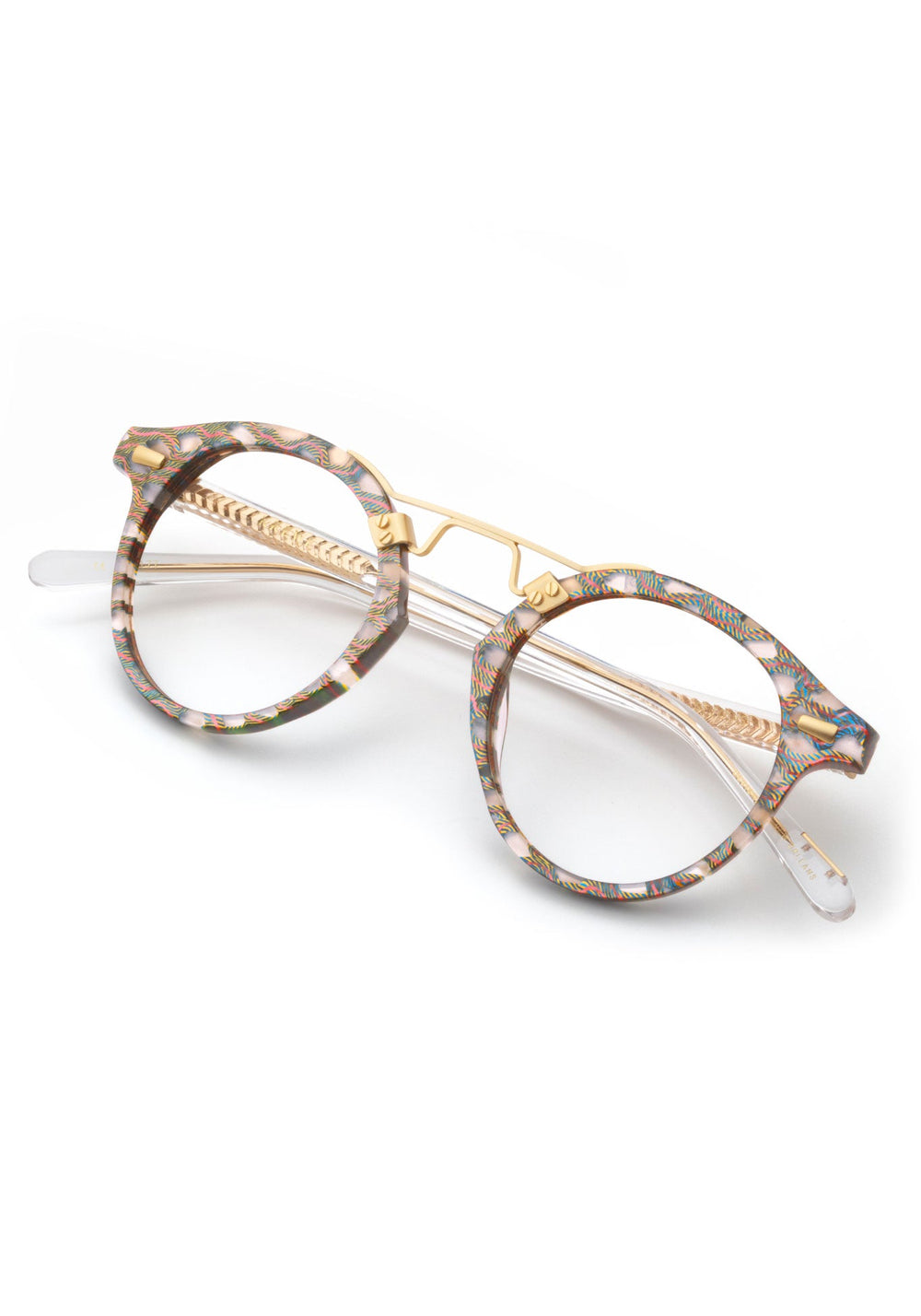 ST. LOUIS OPTICAL | Como + Crystal 18K Handcrafted, luxury acetate KREWE eyeglasses