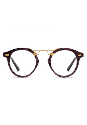 ST. LOUIS OPTICAL | Nova 18K Handcrafted, luxury purple acetate KREWE glasses