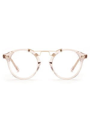 KREWE - ST. LOUIS OPTICAL | Buff Handcrafted, Luxury Pink Acetate Eyeglasses