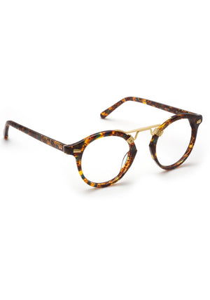 KREWE - ST. LOUIS OPTICAL | Heron 12K Handcrafted, luxury brown acetate glasses