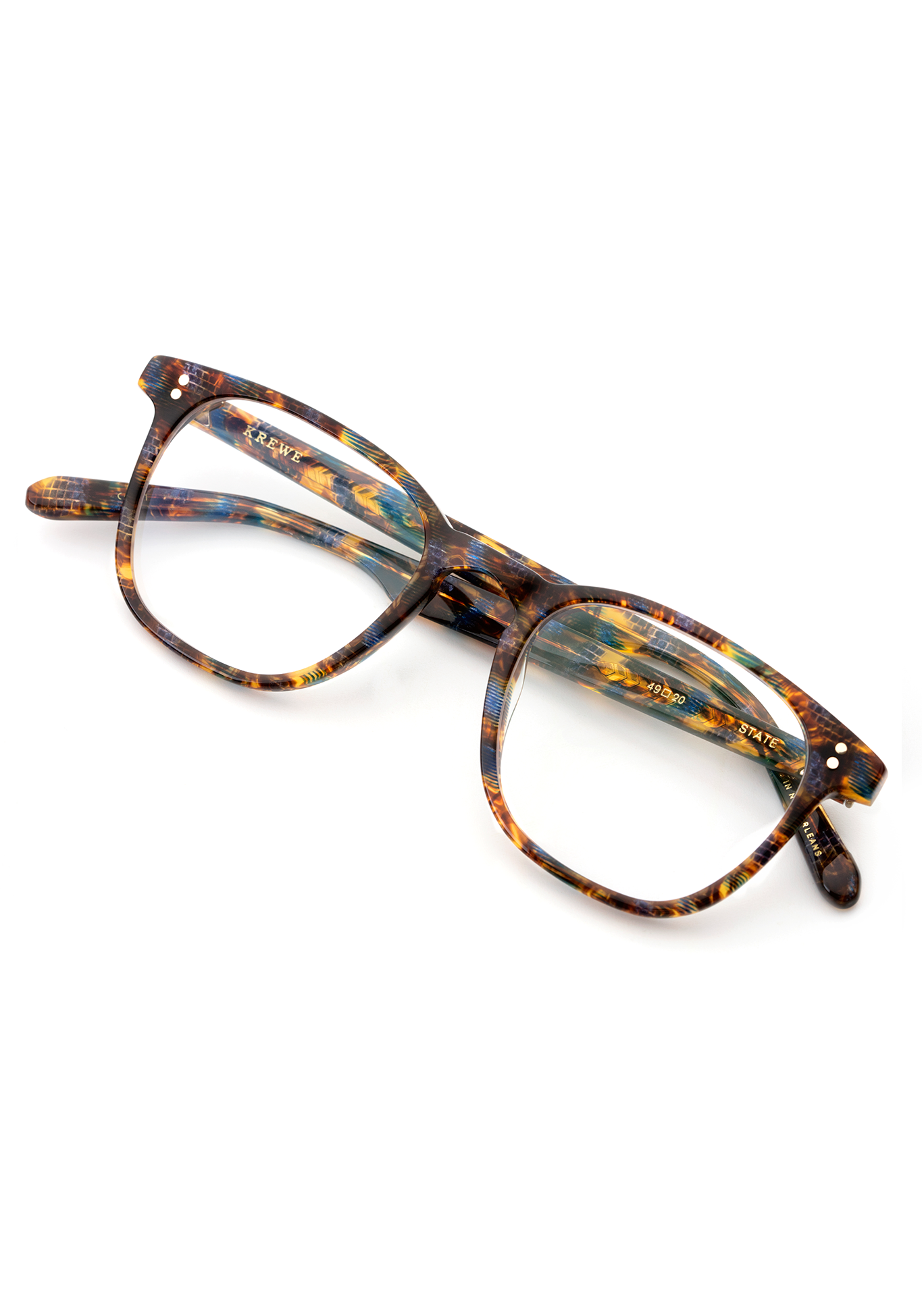 KREWE - STATE | Matte Sazerac Handcrafted, Luxury Brown Acetate Eyeglasses