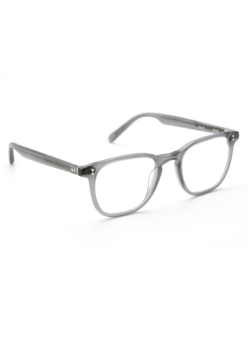 KREWE - STATE | Matte Ash Handcrafted, Luxury Grey Acetate Eyeglasses