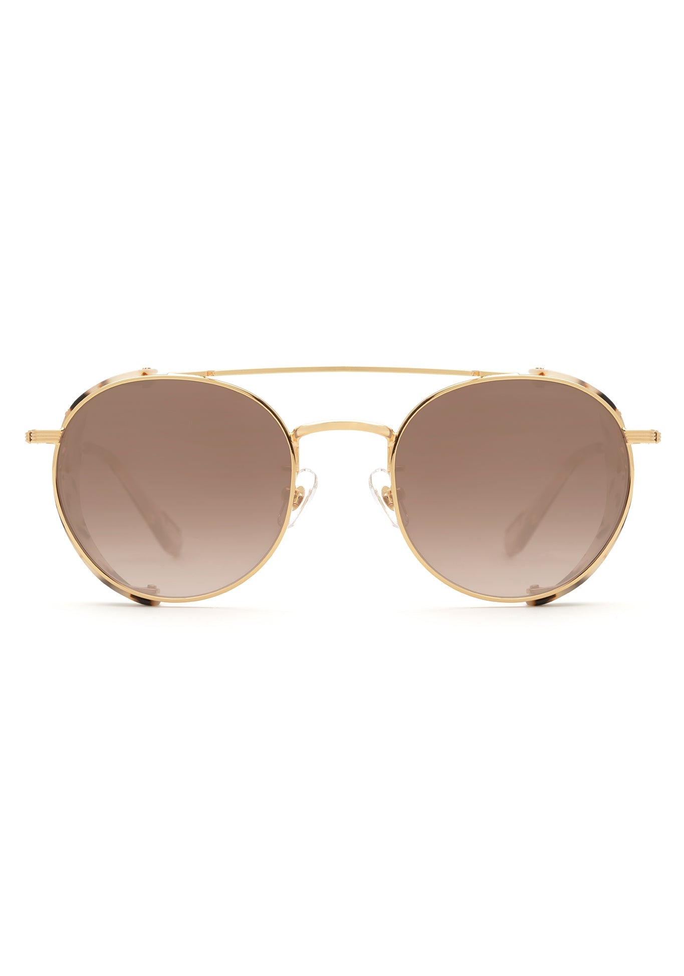 TCHOUP BLINKER | 24K + Matte Oyster Mirrored Handcrafted, luxury tortoise shell acetate with stainless steel