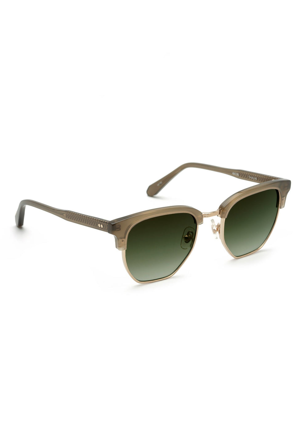 THALIA | Moss 12K Handcrafted, luxury moss acetate KREWE sunglasses