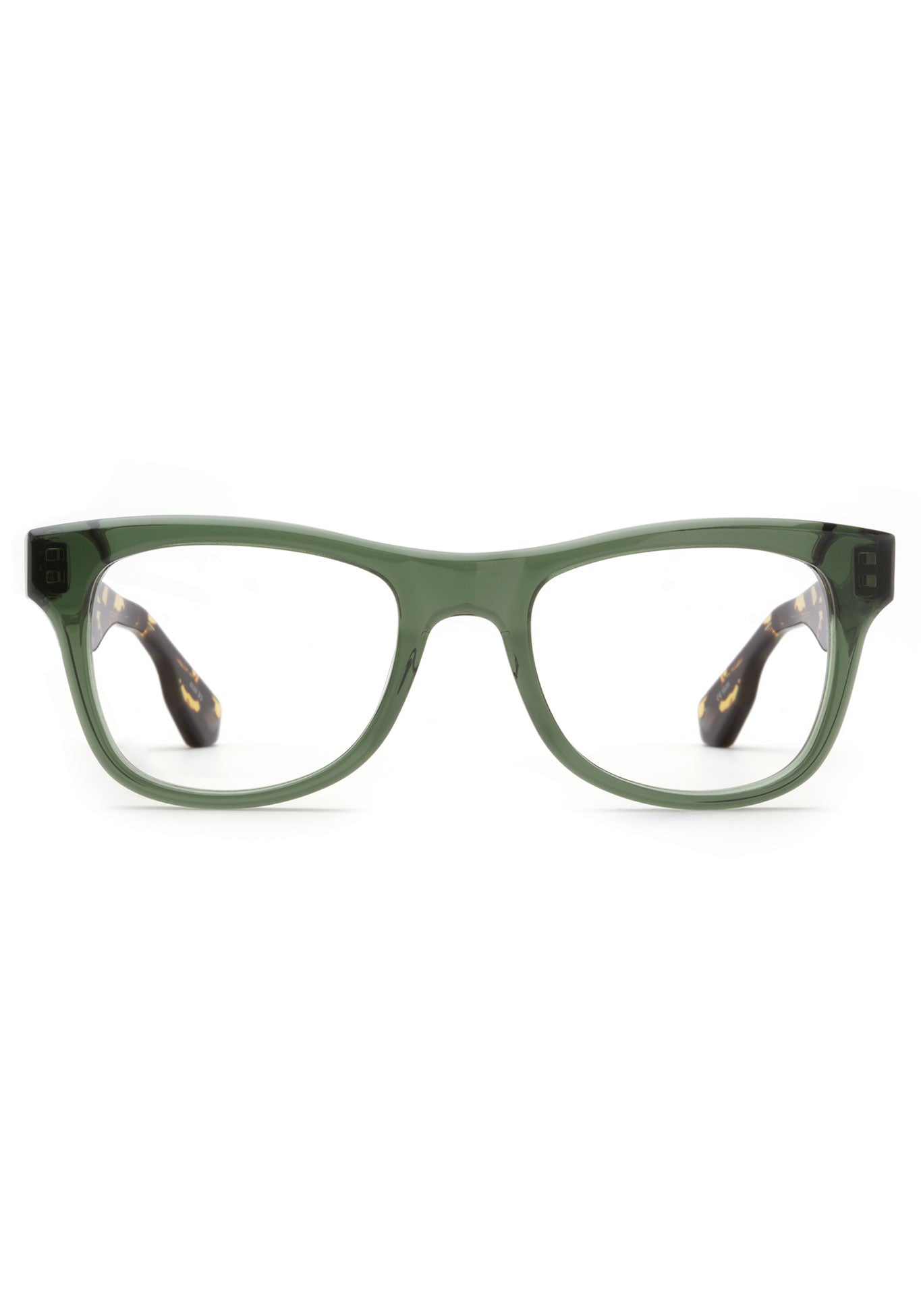 KREWE - TREME | Bottle Green + Zulu Handcrafted, luxury green acetate glasses
