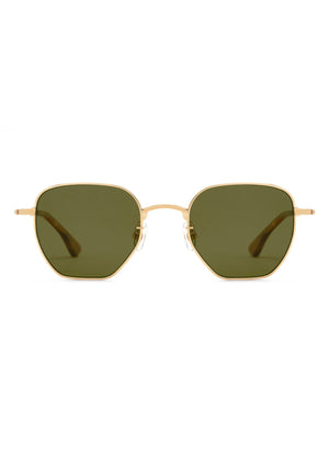 TROY | 18K + Tobacco Polarized Handcrafted, Luxury stainless steel KREWE sunglasses