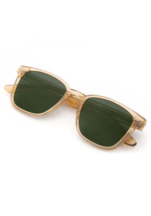 KREWE VINDEL | Sweet Tea Polarized Handcrafted, luxury designer yellow classic mens sunglasses